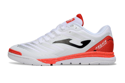 Men's Joma Top Flex IC Indoor & Futsal Low-Tops Football Shoes - White/Black/Red