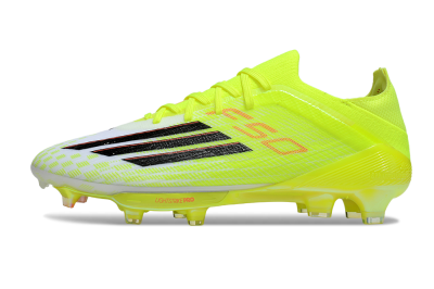 Men's Adidas F50+ Elite Lightstrike Pro FG Firm Ground Low-Tops Football Boots - Yellow/Black/Red