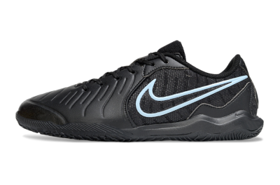 Men's Nike Tiempo Legend 10 Academy IC Indoor & Futsal Low-Tops Football Shoes - Black/Jade