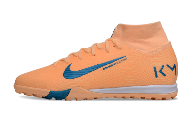 Men's Nike Air Zoom Mercurial Superfly 10 Elite TF Artificial Turf High-Tops Football Shoes - Pink/Blue/Yellow