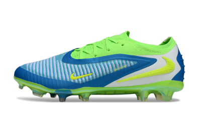 Unisex Nike Phantom 6 Low Elite FG Firm Ground Low-Tops Football Boots - Blue/Yellow/White