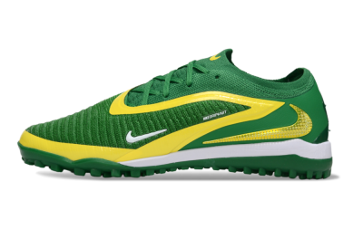 Men's Nike Phantom 6 Low Elite TF Artificial Turf Low-Tops Football Shoes - Green/Yellow/White