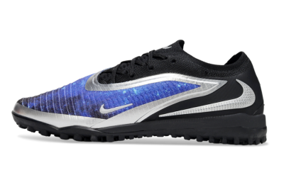 Men's Nike Phantom 6 Low Elite TF Artificial Turf Low-Tops Football Shoes - Blue/Silver/Black