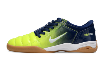 Men's Nike Total 90 III IC Indoor & Futsal Low-Tops Football Shoes - Yellow/White/Blue