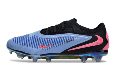 Unisex Nike Phantom 6 Low Elite FG Firm Ground Low-Tops Football Boots - Blue/Vibrant Blue/Hot Pink