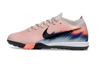 Kids Nike Air Zoom Mercurial Vapor 16 Elite TF Artificial Turf Low-Tops Football Shoes - Pink/Coral Burst/Deep Blue