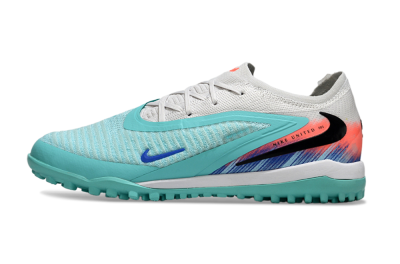 Unisex Nike Phantom 6 Low Elite TF Artificial Turf Low-Tops Football Shoes - Aqua/Bright Aqua/Coral Pink