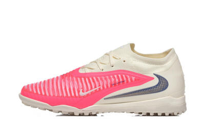 Men's Nike Phantom 6 Low Elite TF Artificial Turf Low-Tops Football Shoes - Pink/Soft Cream/Fierce Pink