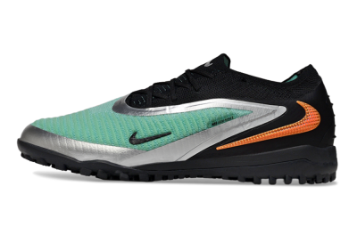 Unisex Nike Phantom 6 Low Elite TF Artificial Turf Low-Tops Football Shoes - Green/Aqua Mist/Orange Blaze