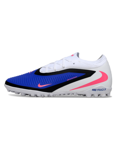 Unisex Nike Phantom 6 Low Elite TF Artificial Turf Low-Tops Football Shoes - Blue/Electric Blue/Neon Pink