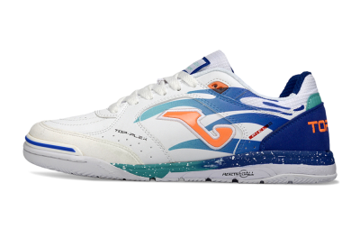 Men's Joma Top Flex IC Indoor & Futsal Low-Tops Football Shoes - Blue/Ocean Blue/Splashing Coral