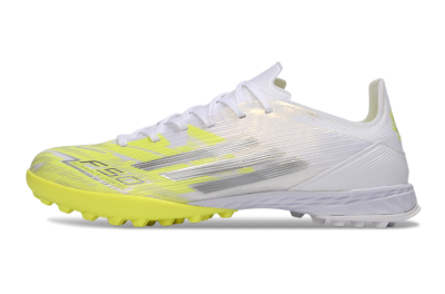 Unisex Adidas F50 Pro TF Artificial Turf Low-Tops Football Shoes - Yellow/Luminous Yellow/White