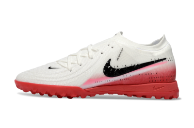 Men's Nike Phantom GX 2 Elite TF Artificial Turf Low-Tops Football Shoes - White/Crimson Red/Black