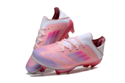 Kids Adidas F50 Elite Lightstrike Pro FG Firm Ground Low-Tops Football Boots - Pink/Soft Pink/Gradient Purple