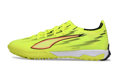 Men's Puma Ultra Ultimate TF Artificial Turf Low-Tops Football Shoes - Yellow/Electric Yellow/Crimson Blaze