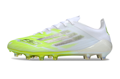 Men's Adidas F50 Pro FG Firm Ground Low-Tops Football Boots - Yellow/Bright Lime/White