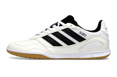Men's Adidas Top Sala IC Indoor & Futsal Low-Tops Football Shoes - White/Classic Black/Golden Tan