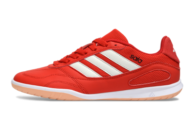 Men's Adidas Top Sala IC Indoor & Futsal Low-Tops Football Shoes - Red/Fiery Red/Soft Coral