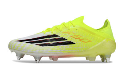 Men's Adidas F50 Elite SG Soft Ground Low-Tops Football Boots - Yellow/Neon Glow/Citrus Burst
