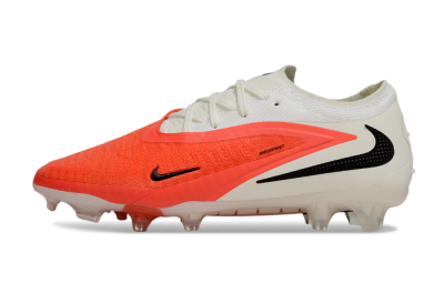 Unisex Nike Phantom 6 Low Elite FG Firm Ground Low-Tops Football Boots - Orange/Fiery Orange/Sleek White