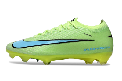 Unisex Nike Air Zoom Mercurial Vapor 16 Elite FG Firm Ground Low-Tops Football Boots - Lime/Aqua Blue/Neon Yellow