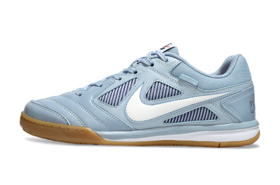 Men's Supreme x Nike SB Gato IC Indoor & Futsal Low-Tops Football Shoes - Blue/Sky Blue/Sand