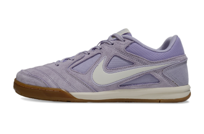 Men's Supreme x Nike SB Gato IC Indoor & Futsal Low-Tops Football Shoes - Purple/Lavender Mist/Soft Taupe