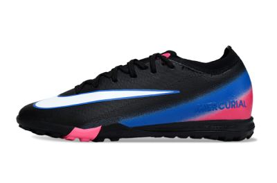 Unisex Nike Air Zoom Mercurial Vapor 16 Elite TF Artificial Turf Low-Tops Football Shoes - Black/Electric Blue/Pink Fusion
