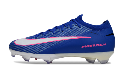 Unisex Nike Air Zoom Mercurial Vapor 16 Elite FG Firm Ground Low-Tops Football Boots - Blue/Pink/Silver