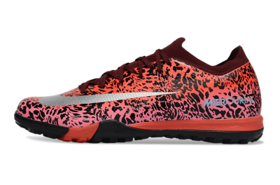 Unisex Nike Air Zoom Mercurial Vapor 16 Elite TF Artificial Turf Low-Tops Football Shoes - Red/Electric Pink/Metallic Silver