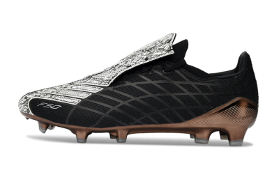 Men's Adidas F50 Elite FG Firm Ground Low-Tops Football Boots - Black/Copper Highlight/White Accents
