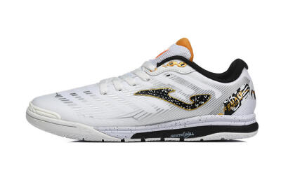 Men's Joma Top Flex IC Indoor & Futsal Low-Tops Football Shoes - White/Bold Yellow/Black