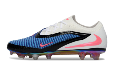 Unisex Nike Phantom 6 Low Elite FG Firm Ground Low-Tops Football Boots - Blue/Vibrant Blue/Pink Accent