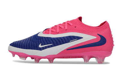 Unisex Nike Phantom 6 Low Elite FG Firm Ground Low-Tops Football Boots - Purple/Electric Pink/Sapphire Blue