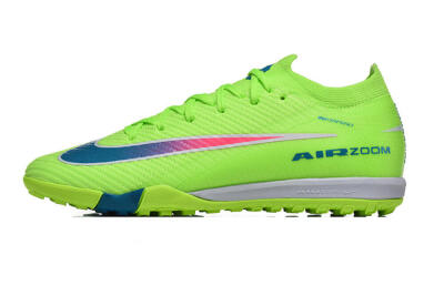 Men's Nike Air Zoom Mercurial Vapor 16 Elite TF Artificial Turf Low-Tops Football Shoes - Green/Electric Green/Navy Blue