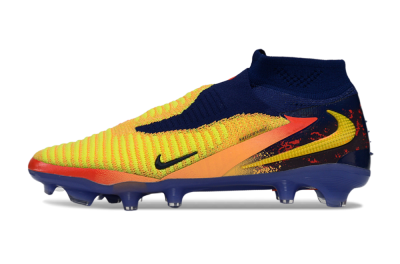 Men's Nike Phantom 6 High Elite FG Firm Ground High-Tops Football Boots - Yellow/Electric Sunrise/Night Sky