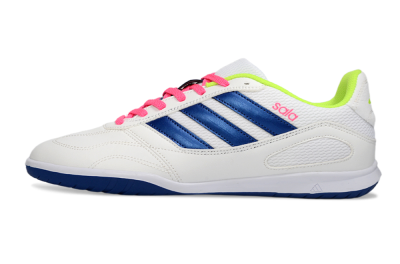 Men's Adidas Top Sala IC Indoor & Futsal Low-Tops Football Shoes - White/Navy Blue/Pink