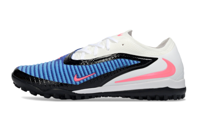 Men's Nike Phantom 6 Low Elite TF Artificial Turf Low-Tops Football Shoes - Blue/Electric Blue/Neon Pink