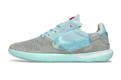 Men's Nike Street Gato IC Indoor & Futsal Low-Tops Football Shoes - Aqua/Sky Blue/Stone Gray