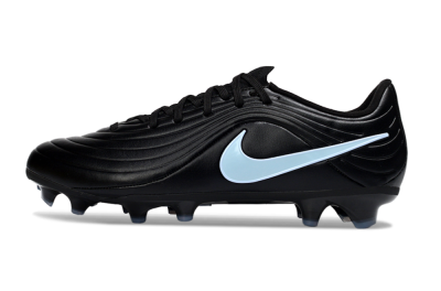 Men's Nike Tiempo Legend 10 Elite FG Firm Ground Low-Tops Football Boots - Black/Sky Blue/Shadow Grey