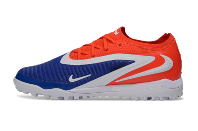 Unisex Nike Phantom 6 Low Elite TF Artificial Turf Low-Tops Football Shoes - Blue/Vibrant Orange/White