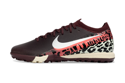 Unisex Nike Air Zoom Mercurial Vapor 16 Elite TF Artificial Turf Low-Tops Football Shoes - Burgundy/Crimson Yellow/Black