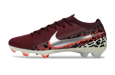 Men's Nike Air Zoom Mercurial Vapor 16 Elite FG Firm Ground Low-Tops Football Boots - Red/Crimson Blaze/Thunder Black