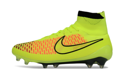 Men's Nike Magista Obra FG Firm Ground High-Tops Football Boots - Yellow/Fluorescent Yellow/Neon Pink