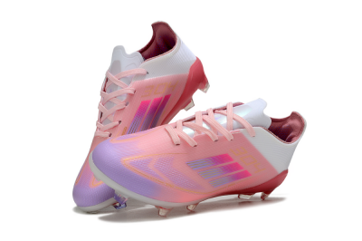 Kids Adidas F50 Elite FG Firm Ground Low-Tops Football Boots - Pink/Pastel Dream/Sunset Glow