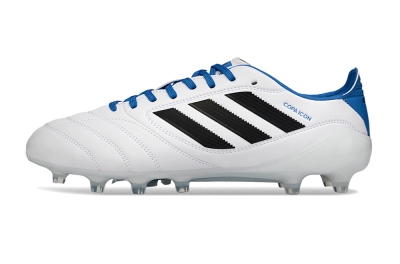 Men's Adidas Copa Icon 2 FG Firm Ground Low-Tops Football Boots - White/Electric Blue/Black