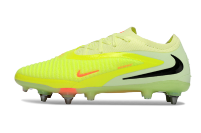 Men's Nike Phantom 6 Elite Low SG Soft Ground Low-Tops Football Boots - Yellow/Fluorescent Green/Neon Orange