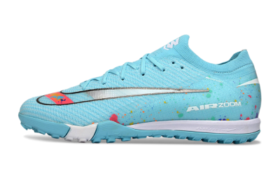 Men's Nike Air Zoom Mercurial Vapor 16 Elite TF Artificial Turf Low-Tops Football Shoes - Aqua/Bright Blue/White