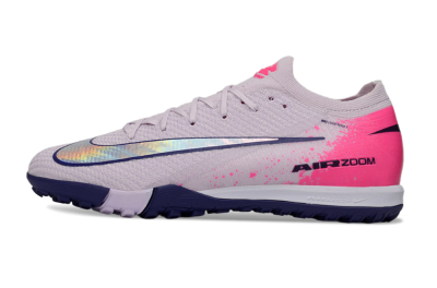 Men's Nike Air Zoom Mercurial Vapor 16 Elite TF Artificial Turf Low-Tops Football Shoes - Lilac/Bright Pink/Dark Blue