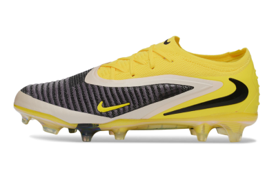 Unisex Nike Phantom 6 Elite Low FG Firm Ground Low-Tops Football Boots - Yellow/Electric Yellow/Graphite Gray